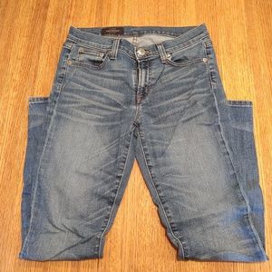 J. Crew medium-wash Toothpick skinnies